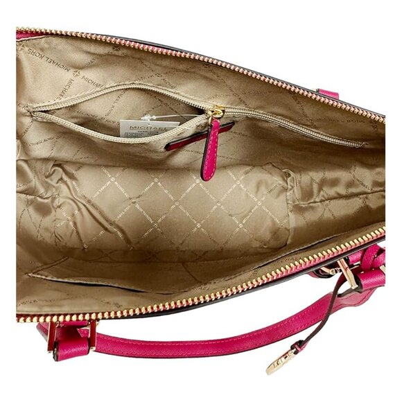 Michael Kors Charlotte Top Zip Tote – Carmine Pink - Picture 3 of 6